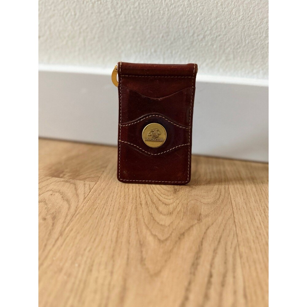 Palm West Winchester Leather Money Clip Wallet Burgundy